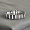 Men's and women's ceramic bracelet, polished finish, magnetic magnets