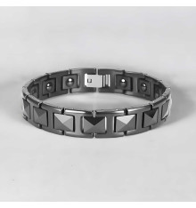 Bracciale da uomo piramidale magnetico in ceramica con magneti