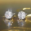 Boucles d'oreille clous argent zirconium
