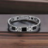 B Bracelet homme acier inoxydable magnetique fibre de carbone