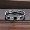Magnetisches Kohlefaserarmband für Herren aus Edelstahl