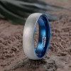 Anello da uomo personalizzato con anello in tungsteno spazzolato oro