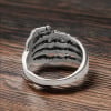Men's Stainless Steel Polished Skeleton Hand Ring