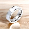 Men's ring steel ring abalone mother-of-pearl ring