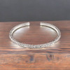 Pulsera vikinga celta de plata maciza para hombres y mujeres