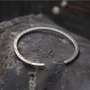 Bracelet argent massif jonc viking celtique homme femme