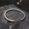 Solid silver Celtic Viking bangle bracelet for men and women