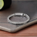 Men's Stainless Steel IP Black Chain Bracelet