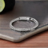 Herren-Kettenarmband aus schwarzem, plattiertem Stahl