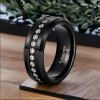 Tungsten wedding ring zirconium mirror finish customizable alliance