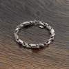 Men's 925 silver bracelet with Celtic twisted chain and hook clasp