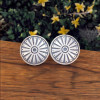 Celtic Viking knot silver stud earrings