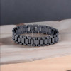 Herren-Kettenarmband aus Edelstahl mit polierter Oberfläche