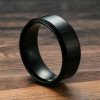 Men's Gold Plated Brushed Stainless Steel Custom engraving Ring