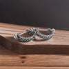 Boucles d'oreille argent maille homme femme creoles hoop