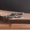Men's Sterling Silver Mesh Hoop Earrings