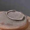 Sterling silver bracelet with Viking pattern for men and women
