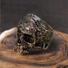 Anillo de calavera de acero para hombre
