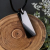 Personalized men's tungsten plaque pendant
