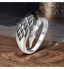 Bague Chevalière Ancienne En Argent Massif 925 - Taille 57 - Poinçons - Occasion