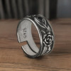 Bague argent ouvert homme oeil de dieu zirconium