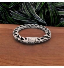 Men's Biker Chain Stainless Steel Celtic Knot Bracelet