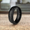 Bague homme Anneau dome elfique Tungstene