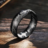 Anello da uomo Anello a cupola elfica in tungsteno