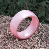 Pink Ceramic Polished Dome Band Ring