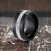 Anillo de cerámica para mujer, anillo plano, banda de circonio