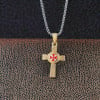 Pendentif homme croix celtique acier finition polie
