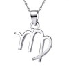 Pendentif homme Collier argent zodiaque Vierge