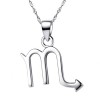 Sterling Silver Scorpio zodiac pendant necklace