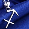 Pendentif homme Collier argent zodiaque Sagittaire