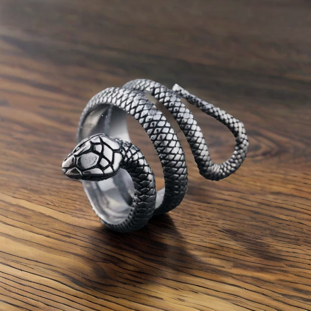 Anello Snake da uomo e donna in acciaio inossidabile