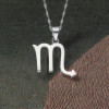Sterling Silver Scorpio zodiac pendant necklace