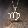 Pendentif homme Collier argent zodiaque Vierge