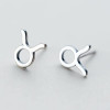 Sterling Silver Stud Earrings Zodiac Taurus