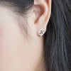 Sterling Silver Stud Earrings Zodiac Cancer