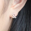 Boucles d'oreilles argent 925 Signes du zodiaque Lion