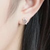 Sterling Silver Stud Earrings Zodiac Virgo