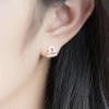 Sterling Silver Stud Earrings Zodiac Libra
