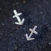 Sterling Silver Stud Earrings Zodiac Sagittarius