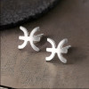 Pendientes de plata 925 Signos del Zodíaco Piscis