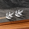 Sterling Silver Stud Earrings Zodiac Sagittarius