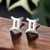 Orecchini in argento 925 Segni zodiacali Gemelli