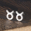 Orecchini in argento 925 segni zodiacali Toro