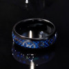 Customizable carbon fiber tungsten cog men's ring