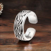 Men's Sterling Silver Celtic Cord Pattern Open Ring