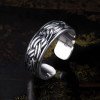 Men's Sterling Silver Celtic Cord Pattern Open Ring